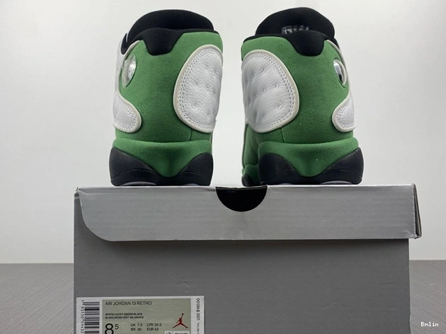 Bmlin Shoes White DB6537- Green Retro Lucky Jordan Trendy 4172 13 1013